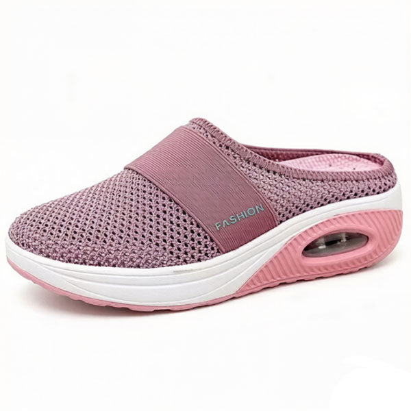 🔥🦵 BQODQO® Chaussures de marche à enfiler avec coussin d’air et soutien de la voûte plantaire, aide à soulager les varices 🔥
