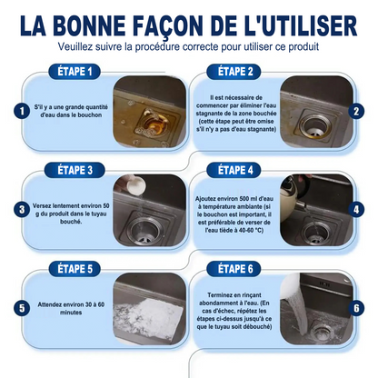 Déboucheur puissant pour canalisations — Résout plus de 200 problèmes de bouchons ⚡🧼