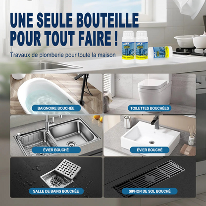 Déboucheur puissant pour canalisations — Résout plus de 200 problèmes de bouchons ⚡🧼