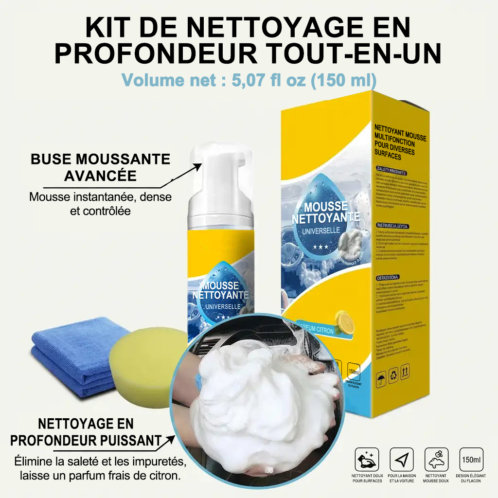 Dernier jour – 80 % de réduction 🔥 Mousse nettoyante multi-usage 4-en-1🔥