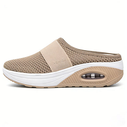 🔥🌍 BQODQO® Chaussures de marche à enfiler avec coussin d’air et soutien de la voûte plantaire, aide à soulager les varices 🔥🌍