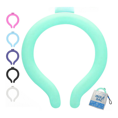 ❄️🧊 Anneau de refroidissement réutilisable ultra-léger pour le cou – fraîcheur instantanée🔥💦 Restez au frais plus longtemps, dites adieu à la chaleur et à la transpiration. Léger, confortable, réutilisable et écologique pour un été toujours frais ✨