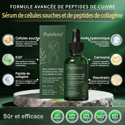 📢Nouveauté 🔥💖Boutique officielle uniquement💖 | 𝗣𝘂𝗿𝗲𝗹𝗼𝗿𝗮® 𝗦𝘁𝗲𝗺 𝗖𝗲𝗹𝗹 –𝗔𝗰𝘁𝗶𝘃𝗮𝘁𝗲𝗱 𝗖𝗼𝗹𝗹𝗮𝗴𝗲𝗻 𝗣𝗲𝗽𝘁𝗶𝗱𝗲 𝗱𝗿𝗼𝗽𝘀👩‍⚕️(⭐ Raffermit visiblement la peau relâchée et lisse les rides — tout cela de l'intérieur)🌵