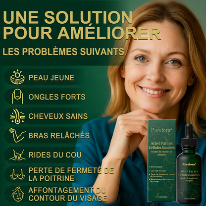Nouveauté 🔥💖Boutique officielle uniquement💖 | 𝗣𝘂𝗿𝗲𝗹𝗼𝗿𝗮® 𝗦𝘁𝗲𝗺 𝗖𝗲𝗹𝗹 –𝗔𝗰𝘁𝗶𝘃𝗮𝘁𝗲𝗱 𝗖𝗼𝗹𝗹𝗮𝗴𝗲𝗻 𝗣𝗲𝗽𝘁𝗶𝗱𝗲 𝗱𝗿𝗼𝗽𝘀👩‍⚕️(⭐ Raffermit visiblement la peau relâchée et lisse les rides — tout cela de l'intérieur)🌵