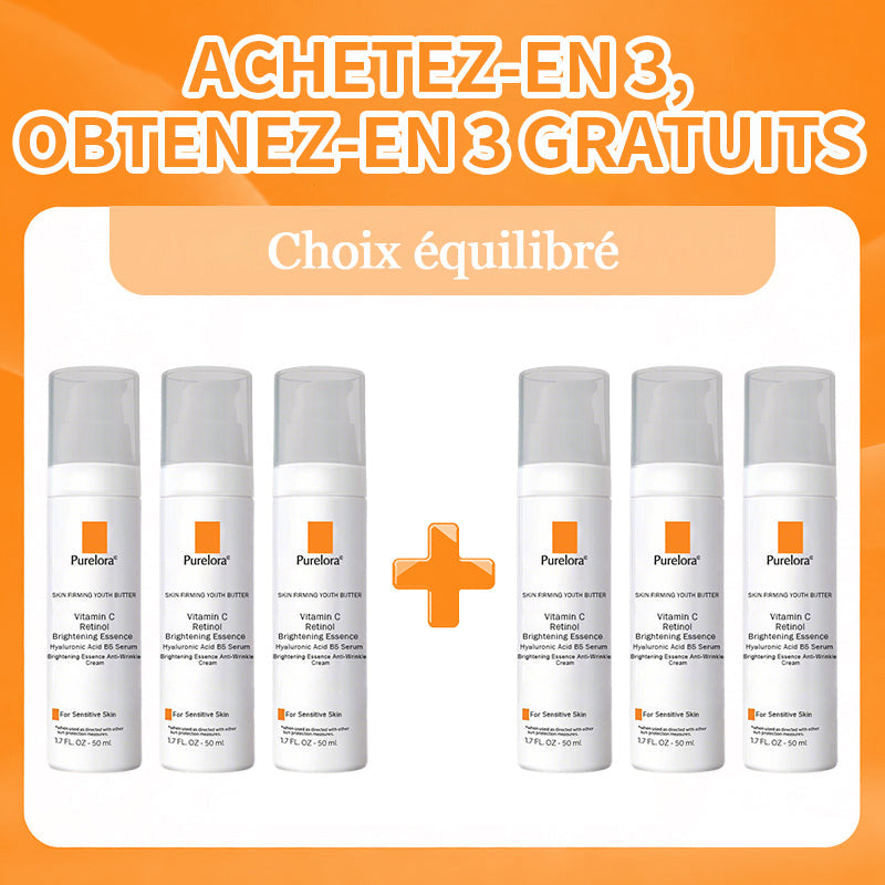 Crème Essence Revitalisante Purelora® à l’Extrait de Cellules Souches, EGF et Peptides de Cuivre (active en profondeur le processus naturel de régénération de la peau, pour une peau visiblement plus ferme et plus lisse)