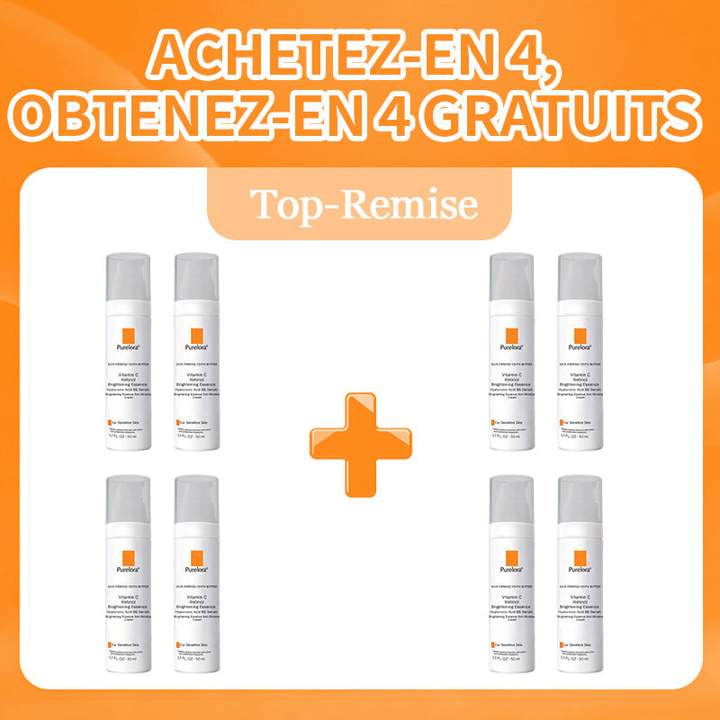 Crème Essence Revitalisante Purelora® à l’Extrait de Cellules Souches, EGF et Peptides de Cuivre (active en profondeur le processus naturel de régénération de la peau, pour une peau visiblement plus ferme et plus lisse)
