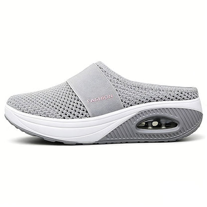 🔥🌍 BQODQO® Chaussures de marche à enfiler avec coussin d’air et soutien de la voûte plantaire, aide à soulager les varices 🔥🌍