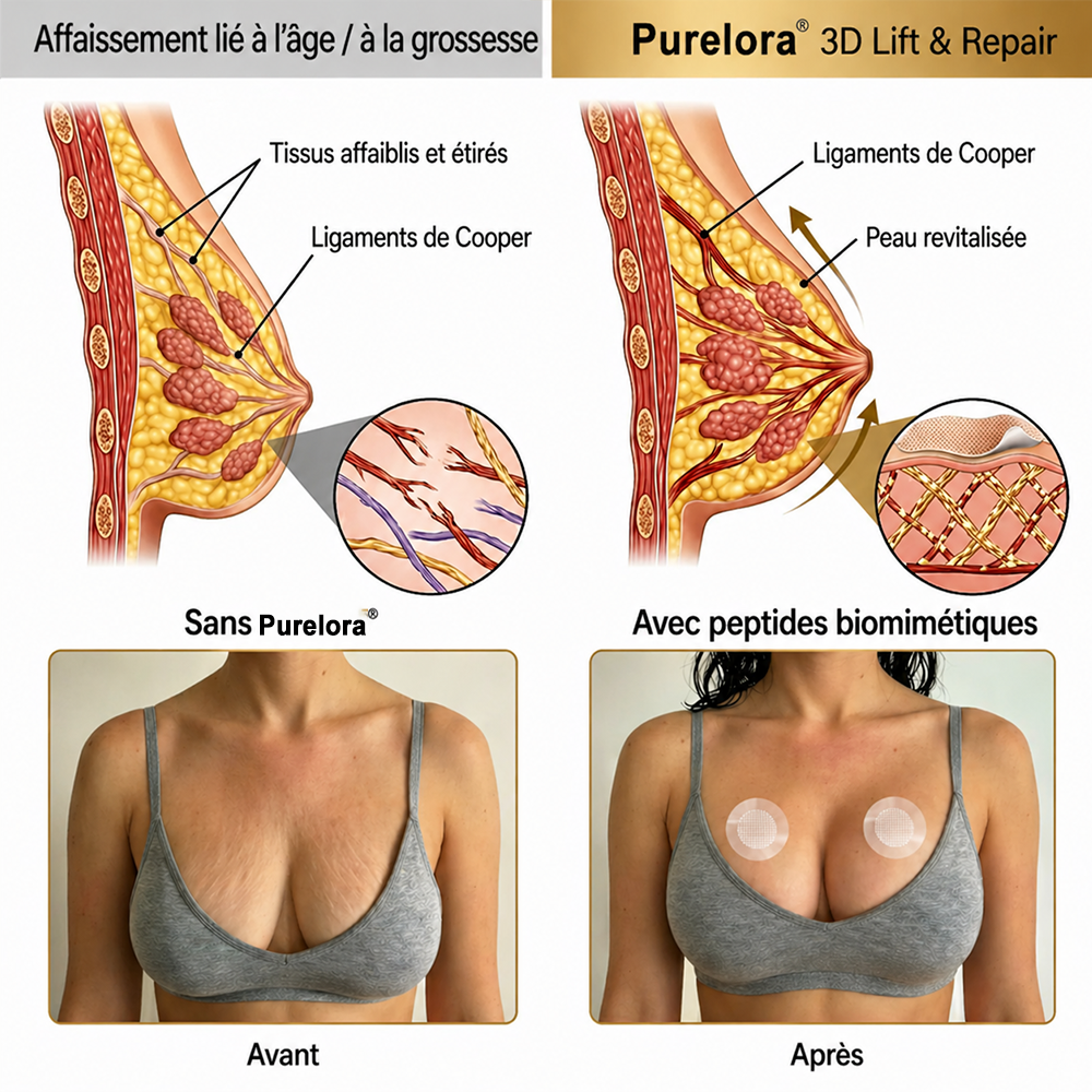 Purelora® Patch avancé à nano-micro-aiguilles pour l'augmentation ciblée de la poitrine