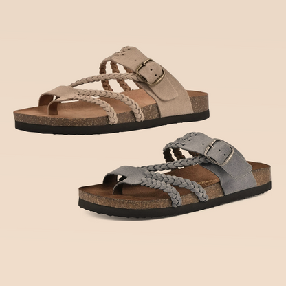 DERNIER JOUR – -80% ✨ Sandales Reggae à brides croisées en maille – Faciles à enfiler, confort toute la journée ✅