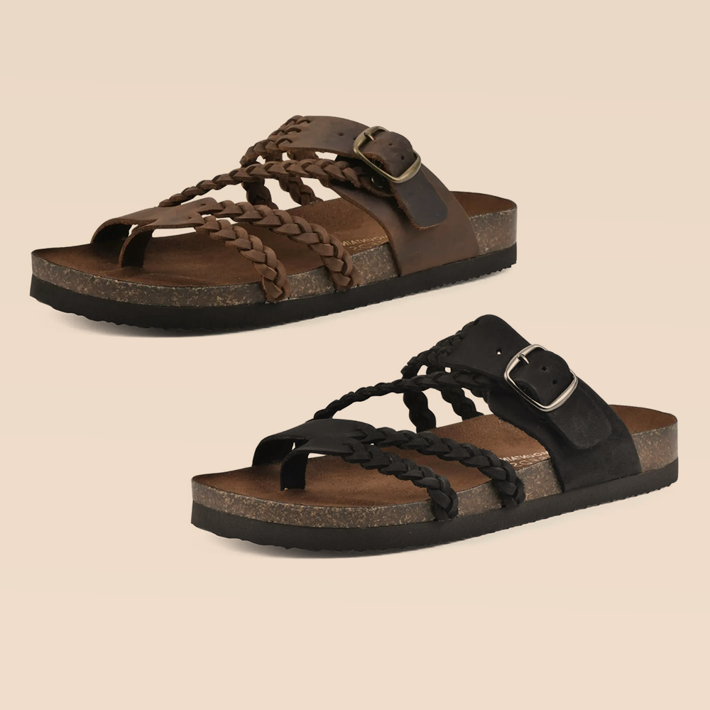 DERNIER JOUR – -80% ✨ Sandales Reggae à brides croisées en maille – Faciles à enfiler, confort toute la journée ✅