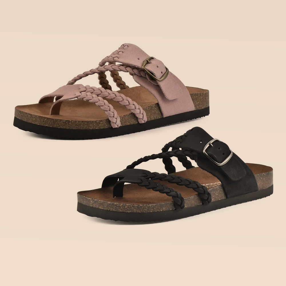 DERNIER JOUR – -80% ✨ Sandales Reggae à brides croisées en maille – Faciles à enfiler, confort toute la journée ✅