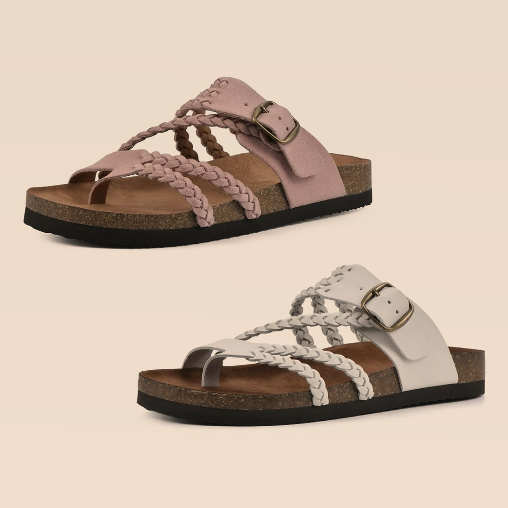 DERNIER JOUR – -80% ✨ Sandales Reggae à brides croisées en maille – Faciles à enfiler, confort toute la journée ✅