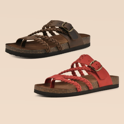 DERNIER JOUR – -80% ✨ Sandales Reggae à brides croisées en maille – Faciles à enfiler, confort toute la journée ✅