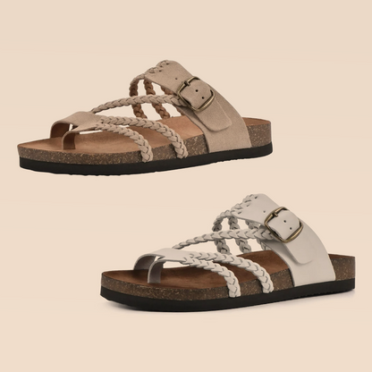 DERNIER JOUR – -80% ✨ Sandales Reggae à brides croisées en maille – Faciles à enfiler, confort toute la journée ✅