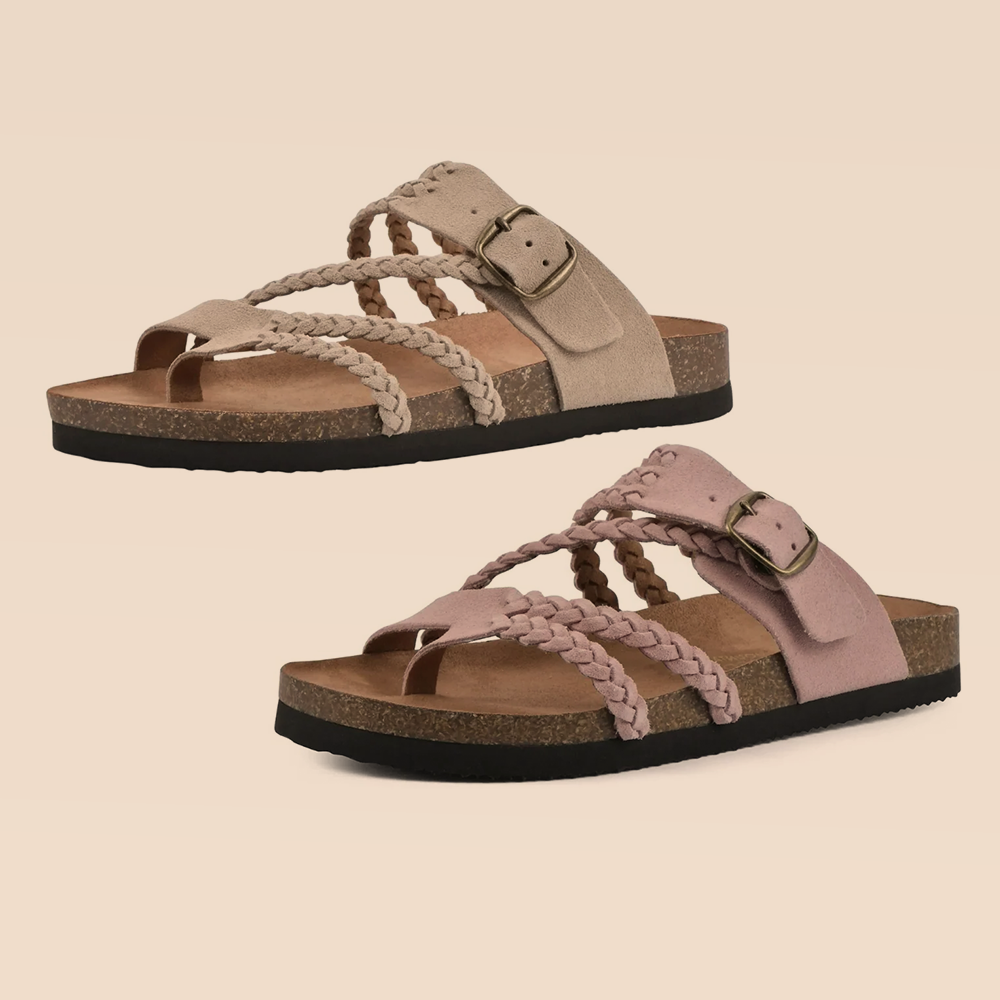 DERNIER JOUR – -80% ✨ Sandales Reggae à brides croisées en maille – Faciles à enfiler, confort toute la journée ✅