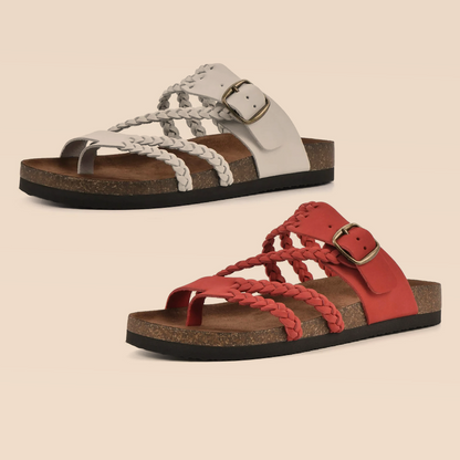 DERNIER JOUR – -80% ✨ Sandales Reggae à brides croisées en maille – Faciles à enfiler, confort toute la journée ✅