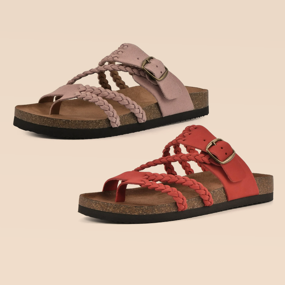 DERNIER JOUR – -80% ✨ Sandales Reggae à brides croisées en maille – Faciles à enfiler, confort toute la journée ✅