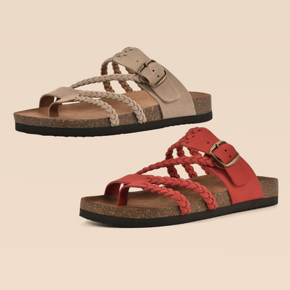 DERNIER JOUR – -80% ✨ Sandales Reggae à brides croisées en maille – Faciles à enfiler, confort toute la journée ✅