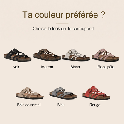 DERNIER JOUR – -80% ✨ Sandales Reggae à brides croisées en maille – Faciles à enfiler, confort toute la journée ✅
