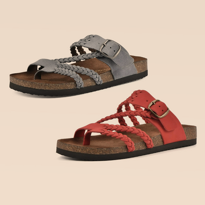 DERNIER JOUR – -80% ✨ Sandales Reggae à brides croisées en maille – Faciles à enfiler, confort toute la journée ✅