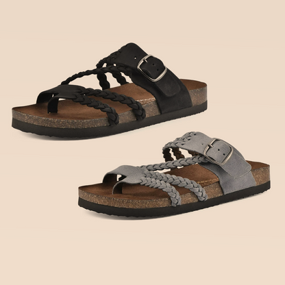 DERNIER JOUR – -80% ✨ Sandales Reggae à brides croisées en maille – Faciles à enfiler, confort toute la journée ✅
