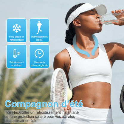 ❄️🧊 Anneau de refroidissement réutilisable ultra-léger pour le cou – fraîcheur instantanée🔥💦 Restez au frais plus longtemps, dites adieu à la chaleur et à la transpiration. Léger, confortable, réutilisable et écologique pour un été toujours frais ✨
