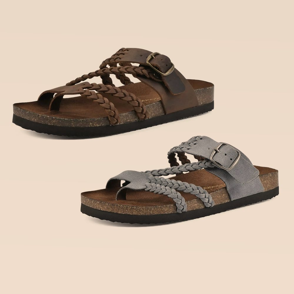 DERNIER JOUR – -80% ✨ Sandales Reggae à brides croisées en maille – Faciles à enfiler, confort toute la journée ✅