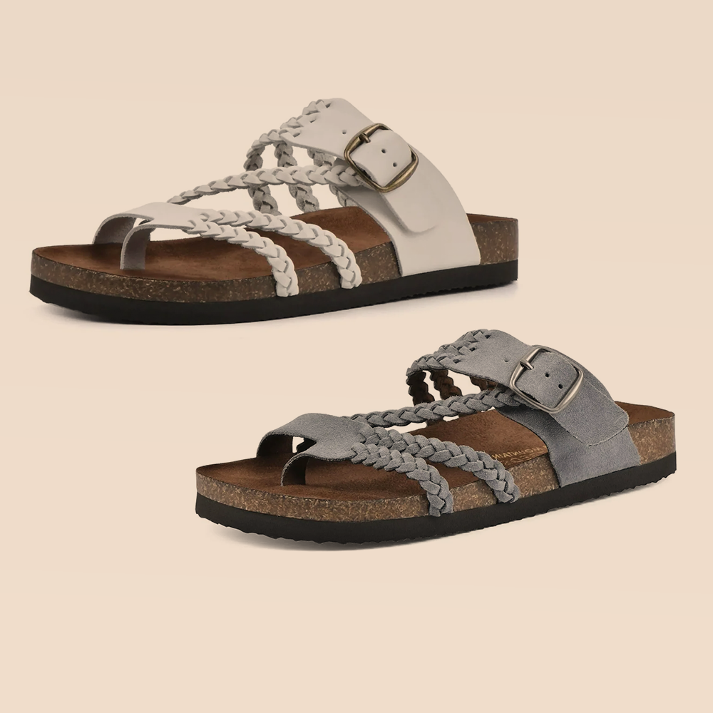 DERNIER JOUR – -80% ✨ Sandales Reggae à brides croisées en maille – Faciles à enfiler, confort toute la journée ✅
