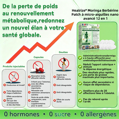 📢Magasin Officiel |👩‍⚕️🧪H𝐞a𝐥r𝐢z𝐞® Moringa · BERBÉRINEX NAD+12-EN-1 Patch avancé à micro-aiguilles nano (Une application quotidienne, résultats visibles en 7 jours) 🎖️ Obésité, Diabète, Apnée du sommeil, Problèmes articulaires 🎖️