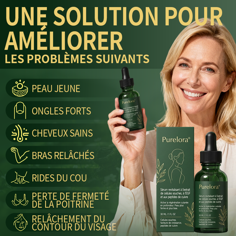 📢Nouveauté 🔥💖Boutique officielle uniquement💖 | 𝗣𝘂𝗿𝗲𝗹𝗼𝗿𝗮® 𝗦𝘁𝗲𝗺 𝗖𝗲𝗹𝗹 –𝗔𝗰𝘁𝗶𝘃𝗮𝘁𝗲𝗱 𝗖𝗼𝗹𝗹𝗮𝗴𝗲𝗻 𝗣𝗲𝗽𝘁𝗶𝗱𝗲 𝗱𝗿𝗼𝗽𝘀👩‍⚕️(⭐ Raffermit visiblement la peau relâchée et lisse les rides — tout cela de l'intérieur)🌵