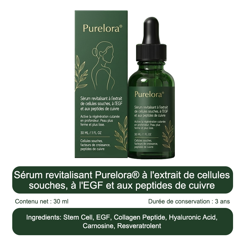 📢Nouveauté 🔥💖Boutique officielle uniquement💖 | 𝗣𝘂𝗿𝗲𝗹𝗼𝗿𝗮® 𝗦𝘁𝗲𝗺 𝗖𝗲𝗹𝗹 –𝗔𝗰𝘁𝗶𝘃𝗮𝘁𝗲𝗱 𝗖𝗼𝗹𝗹𝗮𝗴𝗲𝗻 𝗣𝗲𝗽𝘁𝗶𝗱𝗲 𝗱𝗿𝗼𝗽𝘀👩‍⚕️(⭐ Raffermit visiblement la peau relâchée et lisse les rides — tout cela de l'intérieur)🌵
