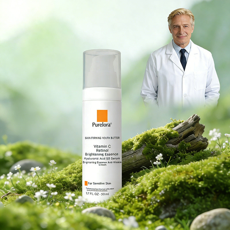 Crème Essence Revitalisante Purelora® à l’Extrait de Cellules Souches, EGF et Peptides de Cuivre (active en profondeur le processus naturel de régénération de la peau, pour une peau visiblement plus ferme et plus lisse)