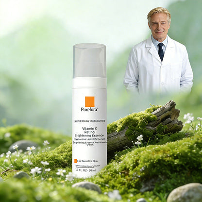 Crème Essence Revitalisante Purelora® à l’Extrait de Cellules Souches, EGF et Peptides de Cuivre (active en profondeur le processus naturel de régénération de la peau, pour une peau visiblement plus ferme et plus lisse)