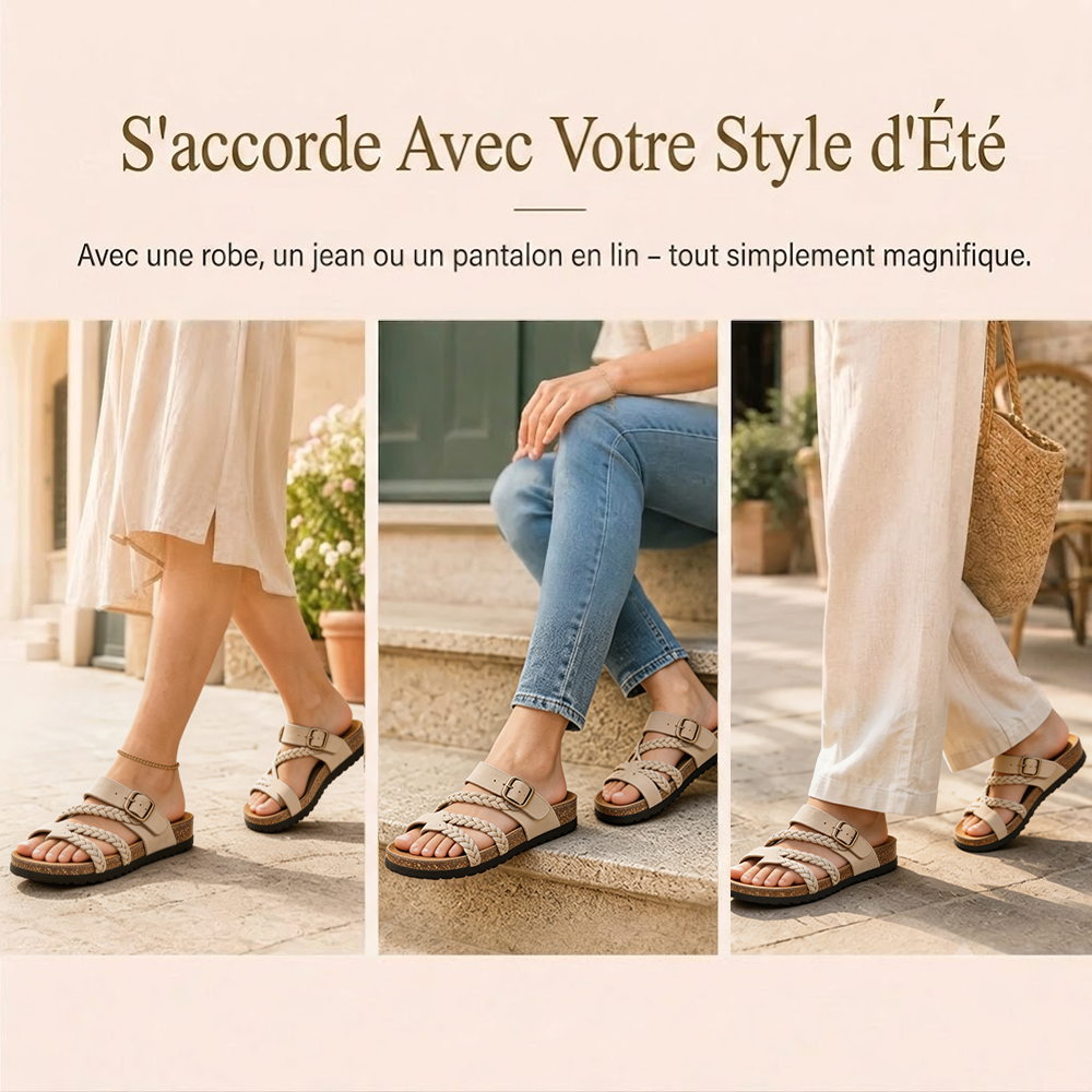 DERNIER JOUR – -80% ✨ Sandales Reggae à brides croisées en maille – Faciles à enfiler, confort toute la journée ✅