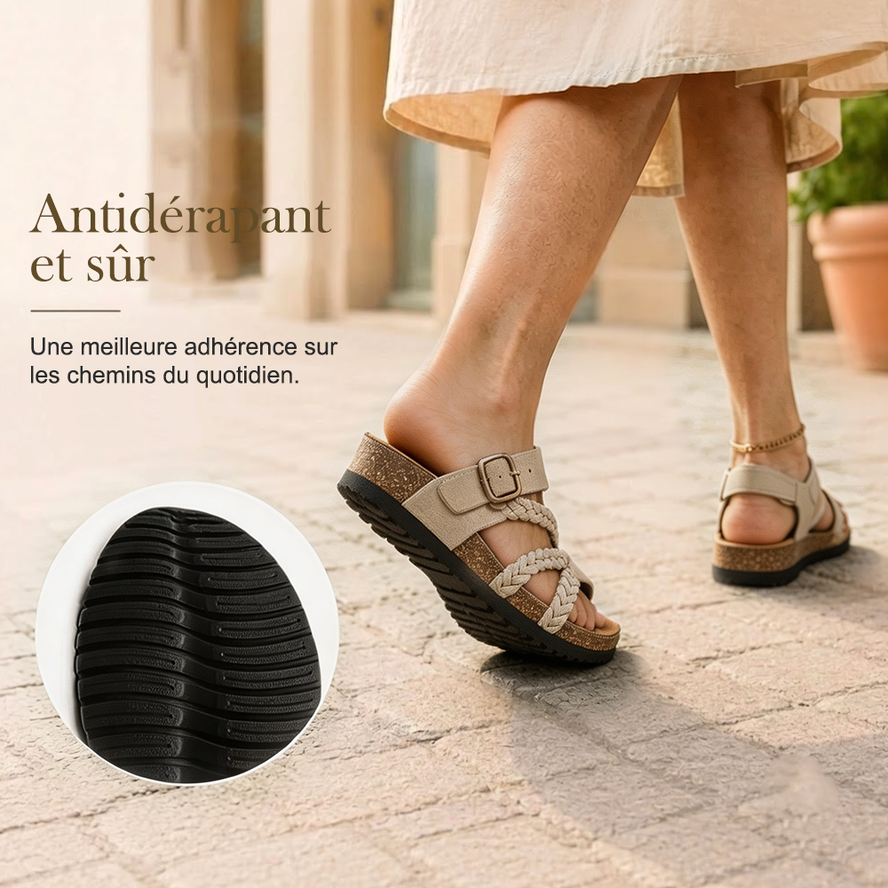 DERNIER JOUR – -80% ✨ Sandales Reggae à brides croisées en maille – Faciles à enfiler, confort toute la journée ✅