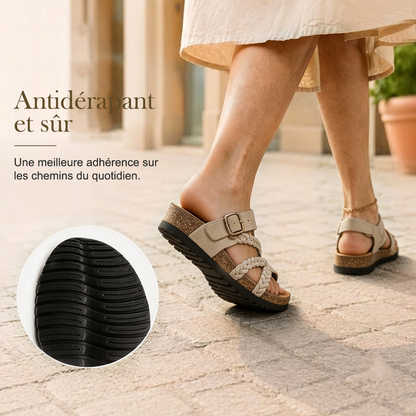 DERNIER JOUR – -80% ✨ Sandales Reggae à brides croisées en maille – Faciles à enfiler, confort toute la journée ✅