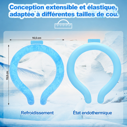 ❄️🧊 Anneau de refroidissement réutilisable ultra-léger pour le cou – fraîcheur instantanée🔥💦 Restez au frais plus longtemps, dites adieu à la chaleur et à la transpiration. Léger, confortable, réutilisable et écologique pour un été toujours frais ✨