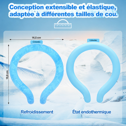 ❄️🧊 Anneau de refroidissement réutilisable ultra-léger pour le cou – fraîcheur instantanée🔥💦 Restez au frais plus longtemps, dites adieu à la chaleur et à la transpiration. Léger, confortable, réutilisable et écologique pour un été toujours frais ✨