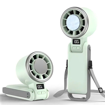 💨Ventilateur Cool Fan, turbo à refroidissement glacé | ventilateur portable à main 5 vitesses, rechargeable 12h | pour voyage, extérieur, camping, randonnée | cadeau idéal homme & femme (noir), été & fête summerwins（副本）