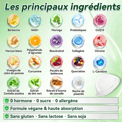 📢Magasin Officiel |👩‍⚕️🧪H𝐞a𝐥r𝐢z𝐞® Moringa · BERBÉRINEX NAD+12-EN-1 Patch avancé à micro-aiguilles nano (Une application quotidienne, résultats visibles en 7 jours) 🎖️ Obésité, Diabète, Apnée du sommeil, Problèmes articulaires 🎖️