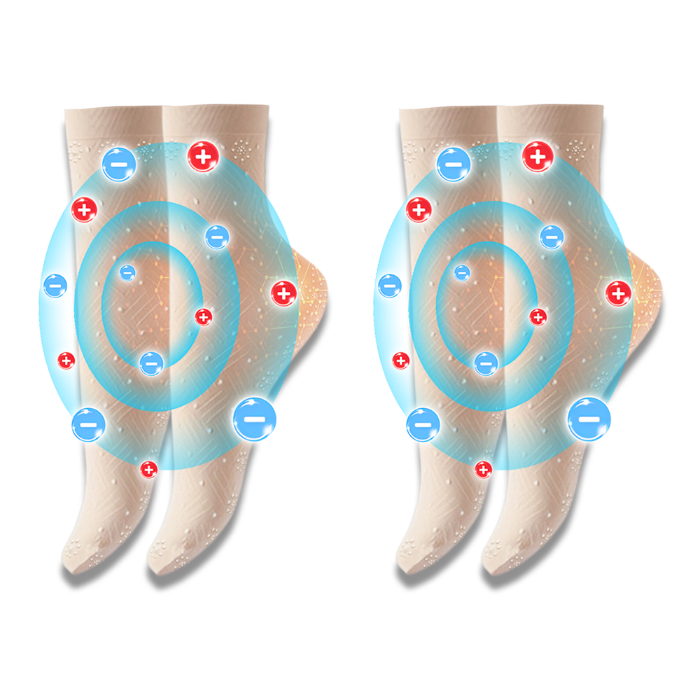 📢[💎Boutique officielle de la marque💎] LuckySong® Chaussettes réparatrices sculptantes en fibre ionique de soie glacée 2026