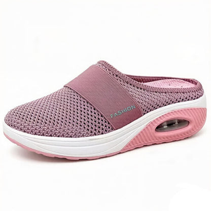 🔥🌍 BQODQO® Chaussures de marche à enfiler avec coussin d’air et soutien de la voûte plantaire, aide à soulager les varices 🔥🌍