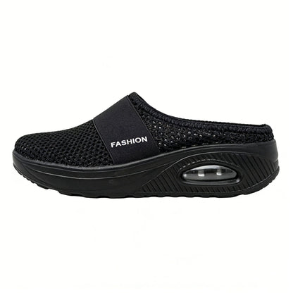 🔥🌍 BQODQO® Chaussures de marche à enfiler avec coussin d’air et soutien de la voûte plantaire, aide à soulager les varices 🔥🌍