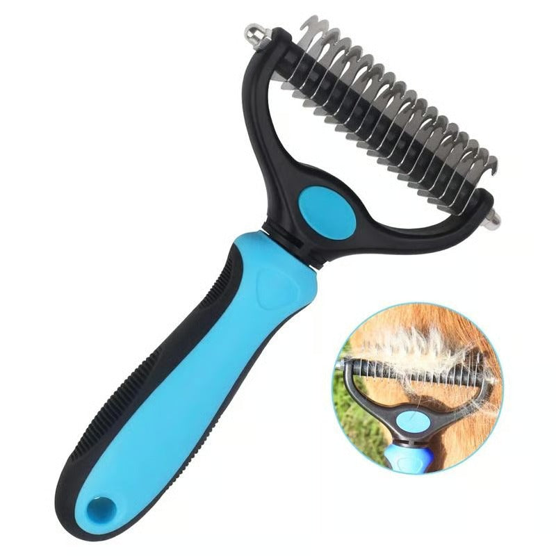 🐶🔥 Brosse anti-poils d’animaux double face – Fini les poils partout ! (🔥 Aujourd’hui seulement : -80 %) 🐾🐾