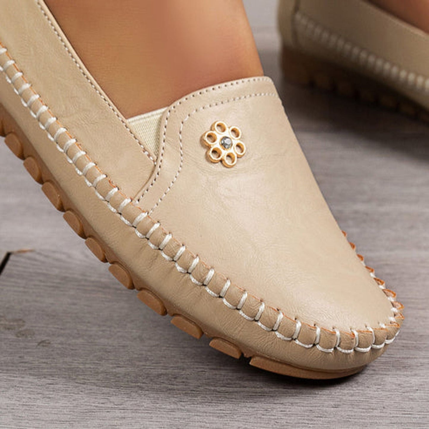 🔥 Best-seller - Dernier jour : -60 % 🔥 Chaussures orthopédiques femme en cuir, légères, respirantes et antidérapantes ✅