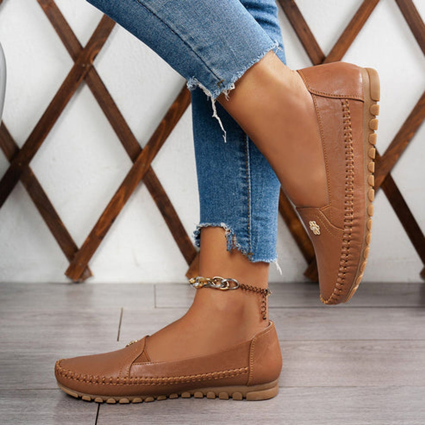 🔥 Best-seller - Dernier jour : -60 % 🔥 Chaussures orthopédiques femme en cuir, légères, respirantes et antidérapantes ✅