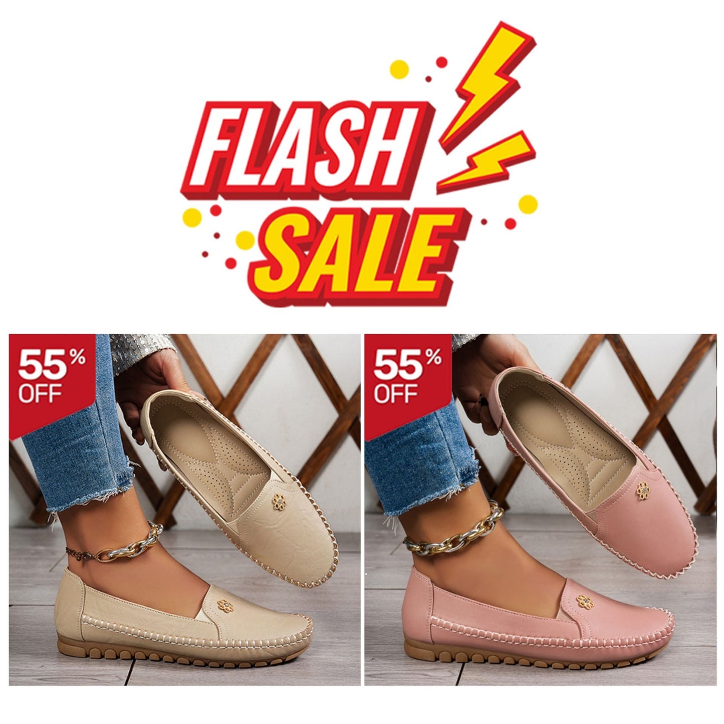 🔥 Best-seller - Dernier jour : -60 % 🔥 Chaussures orthopédiques femme en cuir, légères, respirantes et antidérapantes ✅